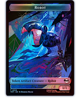 Robot Token (0010) // Food Token (0008) Foil Teenage Mutant Ninja - Image 1