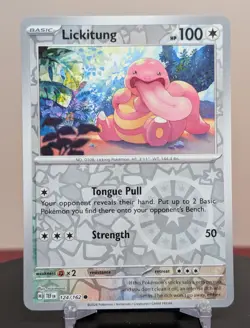 Pokemon Lickitung #124/162 English Temporal Forces Reverse Holo - Image 1