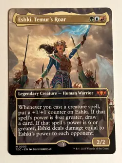 Eshki, Temur’s Roar (Borderless) Commander: Tarkir: Dragonstorm - MTG - Image 1