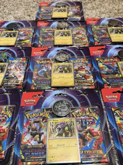 Pokemon TCG Mega Evolution & Phantasmal Flames Raikou 2-Pack Blister Lot Of 10 - Image 4