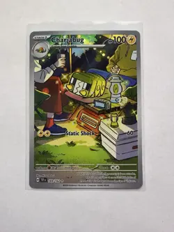Pokemon TCG Charjabug 169/162 Temporal Forces Illustration Rare Full Art Holo - Image 1