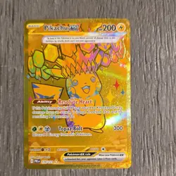 Pokemon Pikachu EX 179/131 Sv: Prismatic Evolutions Hyper Rare Full Art Holo EN - Image 1