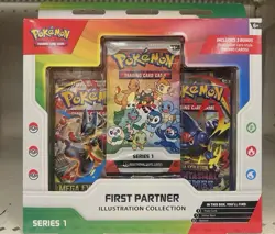 Pokemon First Partner Illustration Collection Series 1 Promo Box - Image 1