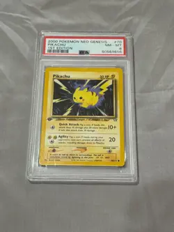 2000 pokemon neo genesis pikachu 1st edition - Image 1