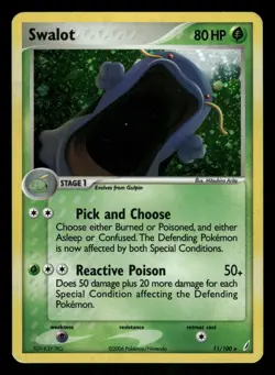 Pokemon Swalot Holo Rare Crystal Guardians 11/100 LP Holo - Image 1
