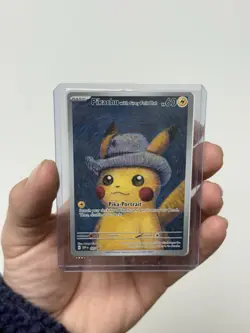 Pokemon Pikachu With Grey Felt Hat Van Gogh SEALED PROMO #085 NM - Image 3