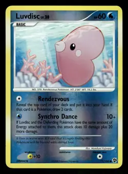 Pokemon Luvdisc Common Great Encounters 77/106 LP Reverse Holo - Image 1