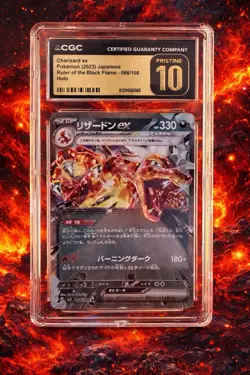 Pokemon TCG Charizard ex 115/190 Sv4a Shiny Treasure Ex CGC 10 Holo Japanese - Image 1