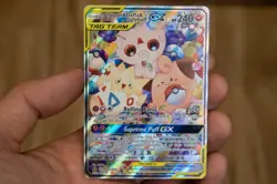 Pokemon Togepi & Cleffa & Igglybuff GX TAG TEAM Full Art Holo Promo 143A/236 MP - Image 1