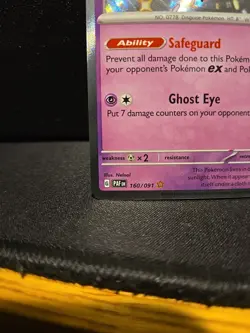 Pokemon TCG Mimikyu 160/091 Shiny Rare Paldean Fates NM - Image 5