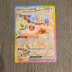Pokemon Eevee EX 167/131 Sv: Prismatic Evolutions Special Illustration Rare Ful… - Image 1