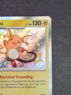 Pokemon Raichu 132/091 SV: Paldean Fates Shiny Rare Holo TCG English NM - Image 4