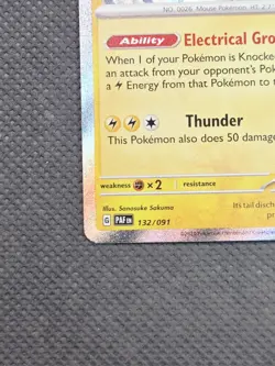 Pokemon Raichu 132/091 SV: Paldean Fates Shiny Rare Holo TCG English NM - Image 5