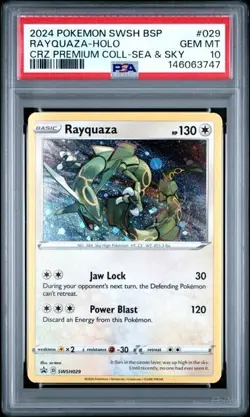 Rayquaza SWSH029 - Sword & Shield Holo Black Star Promo 029 Pokemon - PSA 10 - Image 1
