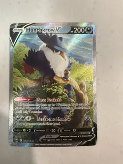 Pokemon Honchkrow V 162/172 Swsh09: Brilliant Stars Ultra Rare Full Art Holo - Image 1