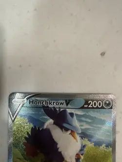 Pokemon Honchkrow V 162/172 Swsh09: Brilliant Stars Ultra Rare Full Art Holo - Image 2