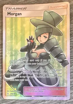 2019 Pokemon SM Team Up 178/181 Morgan Trainer Full Art - Image 1