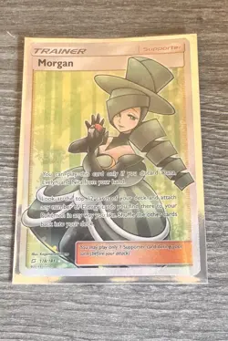 2019 Pokemon SM Team Up 178/181 Morgan Trainer Full Art - Image 5