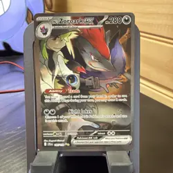 Pokemon TCG - N's Zoroark ex 185/159 SIR SV: Journey Together - Image 1