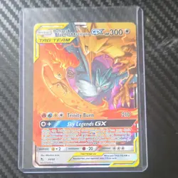 Pokemon Moltres Zapdos Articuno GX TAG TEAM Hidden Fates Holo Ultra Rare 44/68 - Image 1