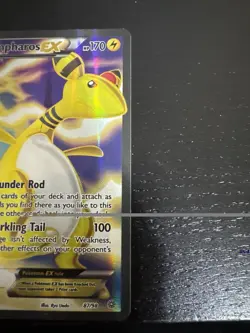 2015 POKEMON XY ANCIENT ORIGINS 87 FULL ART/AMPHAROS EX - Image 3