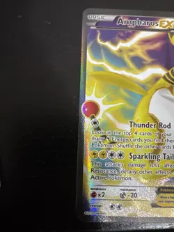 2015 POKEMON XY ANCIENT ORIGINS 87 FULL ART/AMPHAROS EX - Image 4