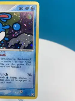 Pokemon TCG Azumarill Holo Rare 1/109 Team Rockets Return 2004 *NEAR MINT* - Image 5