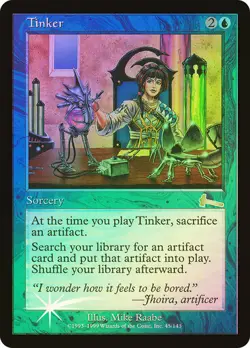 FOIL Tinker ~ Urza's Legacy [ NearMint ] [ Magic MTG ] - Image 1