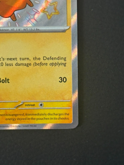 Shiny Pikachu 131/091 Holo Rare Paldean Fates Pokemon TCG M/NM - Image 3