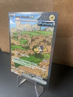 Pokemon Holo Full Art Iron Hands EX 248/182 SIR Paradox Rift NM - Image 3