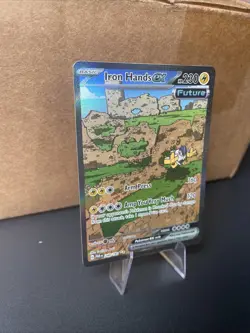Pokemon Holo Full Art Iron Hands EX 248/182 SIR Paradox Rift NM - Image 5