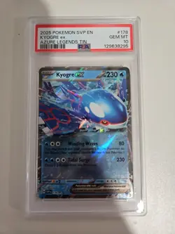 Pokemon Kyogre EX SVP178 Black Star Promo 2025 Scarlet & Violet PSA 10 - Image 1