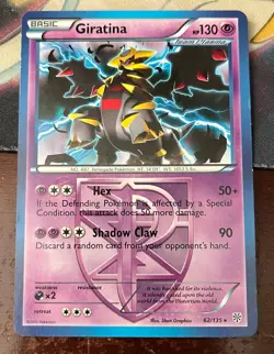 Pokemon TCG Black & White Plasma Storm Giratina Non-Holo Rare 62/135 MP - Image 1