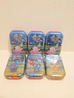 POKEMON MEGA EVOLUTION ASCENDED HEROES TIN LOT X6 BOOSTER PACK TCG CCG GENGAR - Image 1