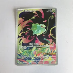 Pokemon Bulbasaur 133/132 Me01: Mega Evolution Full Art Illustration Rare Holo - Image 1