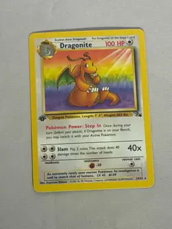 Pokemon First Edition Dragonite Fossil 19/62 - Image 1