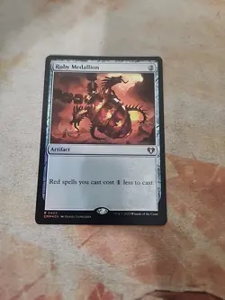 Ruby Medallion Foil Commander Masters MTG NM - Image 1
