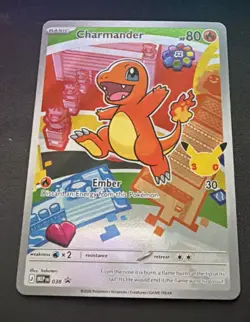 Charmander MEP 038 NM First Partner Illustration Rare Promo 30th Anniversary - Image 1
