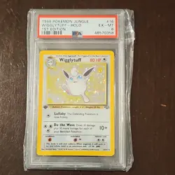 Pokemon TCG 1999 Jungle Wigglytuff 1st Edition Holo Rare PSA 6 16/64 - Image 2