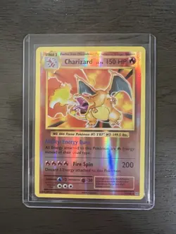 2016 POKEMON XY CHARIZARD LV.76 #11 EVOLUTIONS REVERSE HOLO 11/108 - Image 1