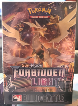 Pokemon Sun & Moon Forbidden Light Build & Battle New/Sealed - 4 Boosters, Promo - Image 1
