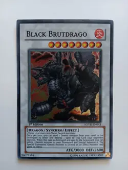 Black Brutdrago 1st Edition. Stardust Overdrive. Some Wear. - Image 1