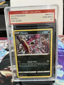 2023 HOOPA HOLO FOIL #083/159 Pokemon RARE Card GRADED 10 MINT - Image 1