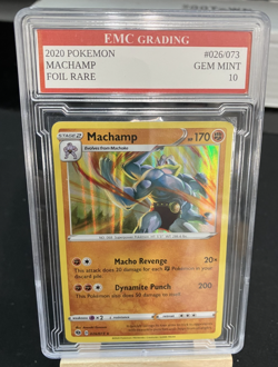 MACHAMP 2020 RARE FOIL #026/073 Pokemon Card GRADED 10 TCG CCG - Image 1