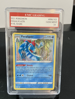 FERALIGATR #096/163 RARE FOIL Pokemon 2021 Card GRADED 10 MINT TCG CCG - Image 1