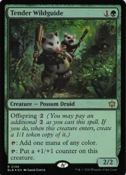 Tender Wildguide R Prerelease Cards # 196 NM Foil - Image 1