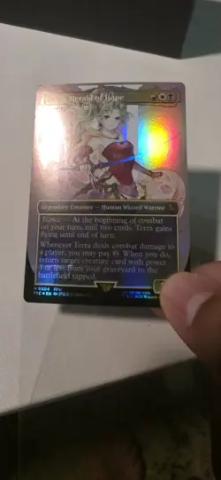Terra, Herald of Hope (Borderless) Commander: Final Fantasy Foil 204 - Image 3