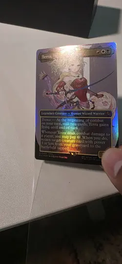 Terra, Herald of Hope (Borderless) Commander: Final Fantasy Foil 204 - Image 4