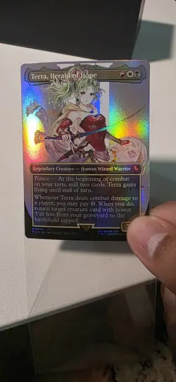 Terra, Herald of Hope (Borderless) Commander: Final Fantasy Foil 204 - Image 5
