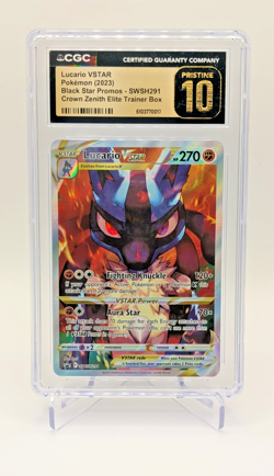 Lucario VSTAR SWSH291 SWSH Sword & Shield Promo Cards Holo CGC Pristine 10 #SWSH - Image 1